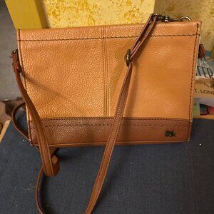 The Sak Crossbody bag   brown and tan 7x10